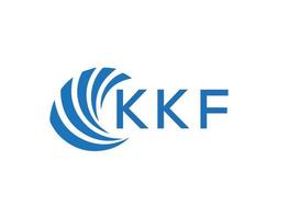 kkf astratto attività commerciale crescita logo design su bianca sfondo. kkf creativo iniziali lettera logo concetto. vettore