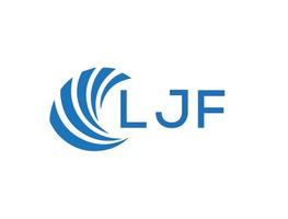 ljf astratto attività commerciale crescita logo design su bianca sfondo. ljf creativo iniziali lettera logo concetto. vettore