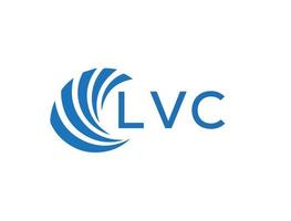 lvc astratto attività commerciale crescita logo design su bianca sfondo. lvc creativo iniziali lettera logo concetto. vettore