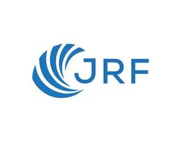 jrf astratto attività commerciale crescita logo design su bianca sfondo. jrf creativo iniziali lettera logo concetto. vettore
