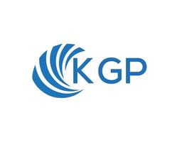 kgp astratto attività commerciale crescita logo design su bianca sfondo. kgp creativo iniziali lettera logo concetto. vettore
