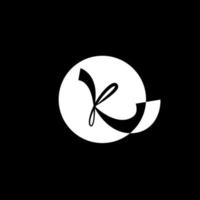 K lettera marchio. K tipografia simbolo. K azienda icona. vettore