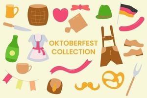 oktoberfest collezione design vettore