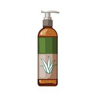 medicina aloe Vera cosmetico cartone animato vettore illustrazione