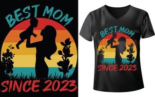 design t-shirt per la festa della mamma vettore