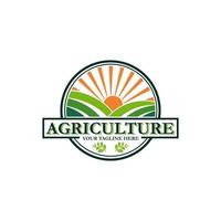 agricoltura logo - vettore illustrazione, agricoltura emblema design. adatto per il tuo design bisogno, logo, illustrazione, animazione, eccetera.