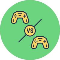 giocatore vs giocatore vettore icona