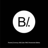 Panama moneta simbolo, panamense balboa icona, pab cartello. vettore illustrazione