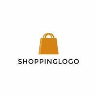 semplice shopping Borsa, in linea negozio, vendita logo design modello vettore