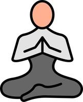 meditazione vettore icona