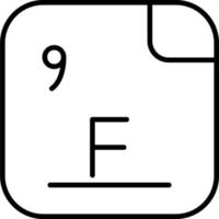fluoro vettore icona
