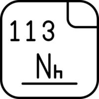 nihonium vettore icona