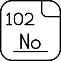 nobelium vettore icona