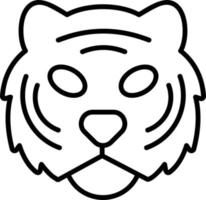 tigre vettore icona