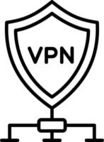 vpn vettore icona