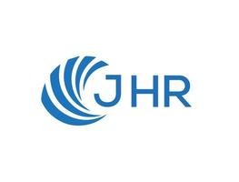 jhr astratto attività commerciale crescita logo design su bianca sfondo. jhr creativo iniziali lettera logo concetto. vettore