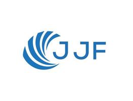 jjf astratto attività commerciale crescita logo design su bianca sfondo. jjf creativo iniziali lettera logo concetto. vettore