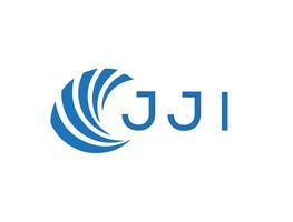 jji astratto attività commerciale crescita logo design su bianca sfondo. jji creativo iniziali lettera logo concetto. vettore