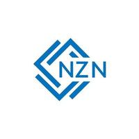 nzn lettera logo design su bianca sfondo. nzn creativo cerchio lettera logo concetto. nzn lettera design. vettore