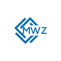 mwz lettera logo design su bianca sfondo. mwz creativo cerchio lettera logo concetto. mwz lettera design. vettore