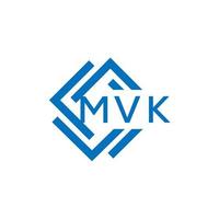 mvk lettera logo design su bianca sfondo. mvk creativo cerchio lettera logo concetto. mvk lettera design. vettore