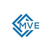 mve lettera logo design su bianca sfondo. mve creativo cerchio lettera logo concetto. mve lettera design. vettore