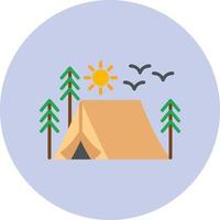 campeggio tenda vettore icona