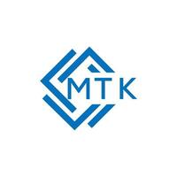 mtk lettera logo design su bianca sfondo. mtk creativo cerchio lettera logo concetto. mtk lettera design. vettore