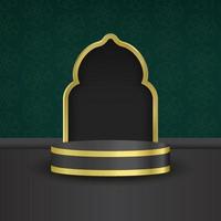 Ramadan podio In piedi Prodotto sfondo vettore