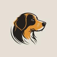 cane testa animale domestico simbolo - gioco cane logo elegante elemento per marca - astratto icona simboli vettore