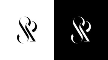 lettera sp logo moda abbigliamento vettore monogramma iniziale icona stile design modello
