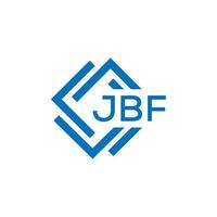 jbf lettera logo design su bianca sfondo. jbf creativo cerchio lettera logo concetto. jbf lettera design. vettore