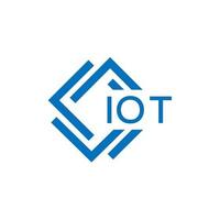 IoT lettera logo design su bianca sfondo. IoT creativo cerchio lettera logo concetto. IoT lettera design. vettore