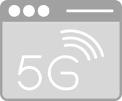 5g ragnatela pagina vettore icona