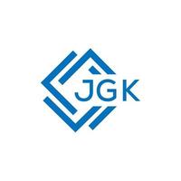 jgk lettera logo design su bianca sfondo. jgk creativo cerchio lettera logo concetto. jgk lettera design. vettore