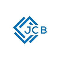 jcb lettera logo design su bianca sfondo. jcb creativo cerchio lettera logo concetto. jcb lettera design. vettore