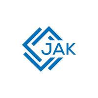 jak lettera logo design su bianca sfondo. jak creativo cerchio lettera logo concetto. jak lettera design. vettore