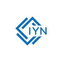 iyn lettera logo design su bianca sfondo. iyn creativo cerchio lettera logo concetto. iyn lettera design. vettore
