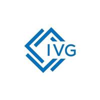 ivg lettera logo design su bianca sfondo. ivg creativo cerchio lettera logo concetto. ivg lettera design. vettore