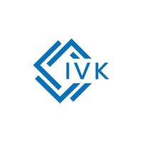 ivk lettera logo design su bianca sfondo. ivk creativo cerchio lettera logo concetto. ivk lettera design. vettore