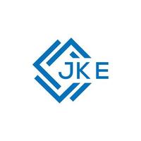 jke lettera logo design su bianca sfondo. jke creativo cerchio lettera logo concetto. jke lettera design. vettore