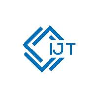 ijt lettera logo design su bianca sfondo. ijt creativo cerchio lettera logo concetto. ijt lettera design. vettore