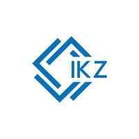 ikz lettera logo design su bianca sfondo. ikz creativo cerchio lettera logo concetto. ikz lettera design. vettore