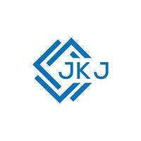 jkj lettera logo design su bianca sfondo. jkj creativo cerchio lettera logo concetto. jkj lettera design. vettore