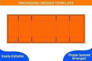 fefco230 scatola di cartone scatola con Dieline tamplate e 3d vectoe file vettore