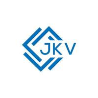 jkv lettera logo design su bianca sfondo. jkv creativo cerchio lettera logo concetto. jkv lettera design. vettore