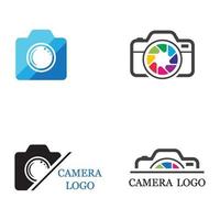 set di immagini del logo della fotocamera vettore