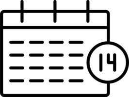 icona del calendario vettoriale