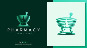 farmacia un' lettera logo design modello. Salute farmaceutico un' logo. vettore