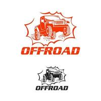 fuori strada logo. emblema estremo concorrenza. avventura suv e auto club fuori strada elementi. bellissimo vettore illustrazione con unico strutturato lettere isolato su bianca sfondo.